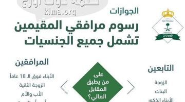 كيفية دفع رسوم المرافقين بالسعودية