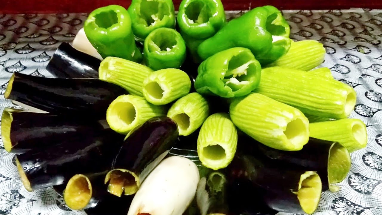 مشكل المحشي باللحمة المفرومة والأرز