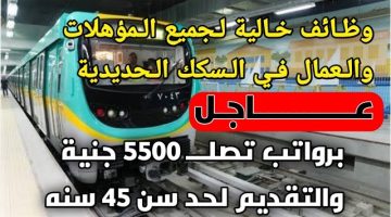 امتلك وظيفتك الآن في السكك الحديدية براتب يصل حتى 8000 جنيه مع سكن مجاني