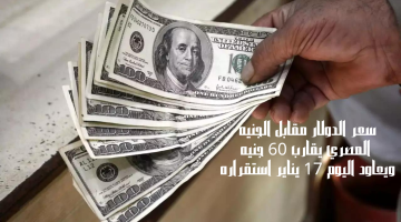 سعر الدولار مقابل الجنيه المصري