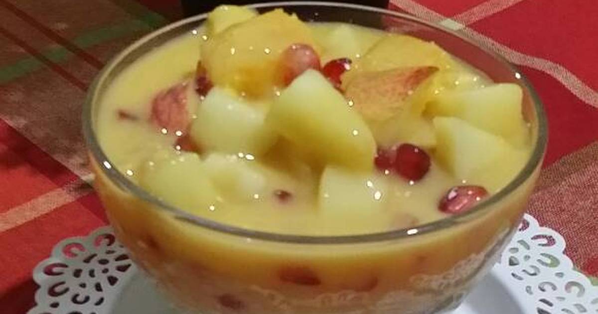 طريقة عمل سلطة فواكه بالعصير