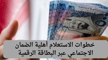 خطوات الاستعلام أهلية الضمان الاجتماعي عبر البطاقة الرقمية